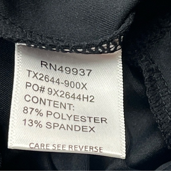 Tail Womens Coletta Dress Racerback Pleated Hem Size Medium Black Athletic NEW - Picture 4 of 13